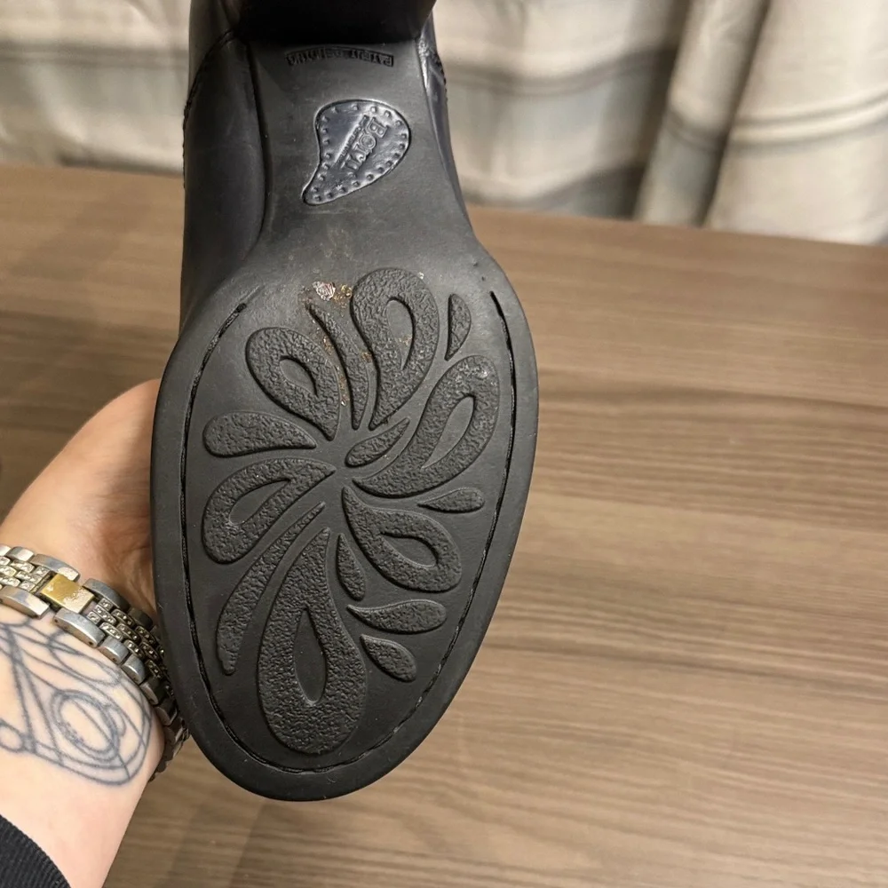 Born Black Quilted Ankle Boots